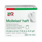 Mollelast® embroidered cohesive support bandage 4 cm x 4 m, 1 roll