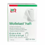 Mollelast® embroidered cohesive support bandage 6 cm x 4 m, 1 roll