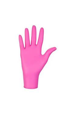 Nitrile gloves - pink, size M, 100 pcs.