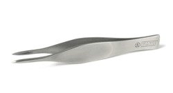 Tweezer, stainless steel, pointed, 9,5 cm.