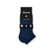 Steven navy ankle socks 100% cotton Sanitized non binding seamless