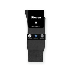 Steven graphite socks 100% cotton Sanitized non binding seamless