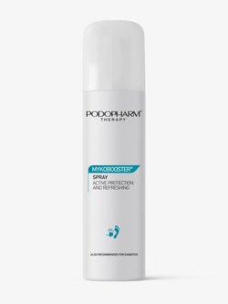 PODOPHARM MYKOBOOSTER® Spray pielęgnująco-higienizujący do stóp i dłoni, 125 ml