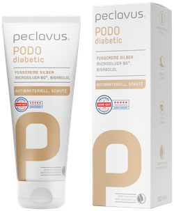 peclavus® PODOdiabetic krem do stóp z mikrosrebrem, 100 ml