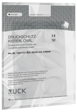 Żelowe poduszki na odciski i otarcia RUCK smartgel, owalne, 6 szt.