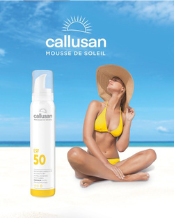Callusan Mousse de Soleil krem w piance z filtrem SPF 50, 125 ml