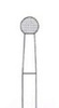 Busch - Frezy ze stali nierdzewnej kulka różyczka 1-RS-012, 1 szt 
