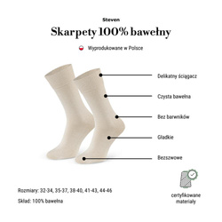 Steven skarpety bezszwowe z naturalnej bawełny 100%