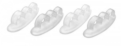 RUCK® żelowa orteza na palec młotkowy z potrójnym pierścieniem, prawa, L/XL, 4 szt.