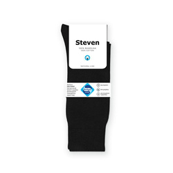 Steven black socks 100% cotton