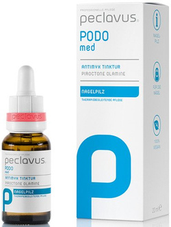 peclavus® PODOmed AntiMYX tinktura na grzybicę paznokci z piroktonem olaminy, 20 ml