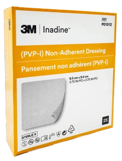 INADINE dressing with povidone-iodine, non-adherent 9.5 x 9.5 cm, 1 pc