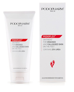 PODOPHARM PODOFLEX® maść do zrogowaciałej i popękanej skóry stóp, mocznik 25%, 100 ml 