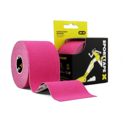 SPORTTAPE® Extra Sticky - Kinesiology Tape 5 cm x 5 m, pink