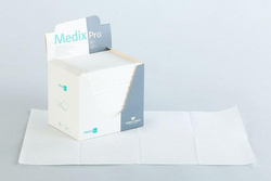 Higieniczne podkłady MedixPro bibułowo-foliowe 33x48 cm, białe 80 szt.