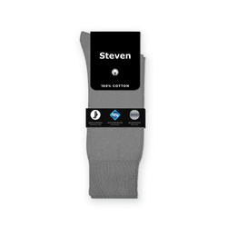 Steven grey socks 100% cotton Sanitized non binding seamless