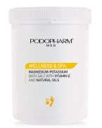 PODOPHARM WELLNESS & SPA Magnezowo-potasowa sól kąpielowa z witaminą E i naturalnymi olejkami, 1400 g