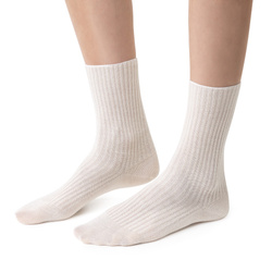 Steven non-binding seamless socks 100% cotton OEKO-TEX ribbed
