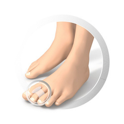 RUCK® smartgel, specjalistyczny separator pierścieniowy do stóp, średni, 4 szt.