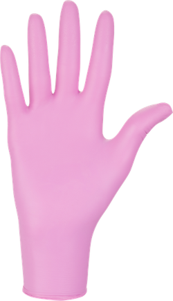 Nitrile gloves - pink, size M, 100 pcs.