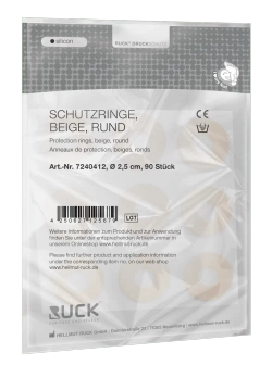 RUCK® silicon, krążek silikonowy, 90 szt  Ø 2,5 cm 