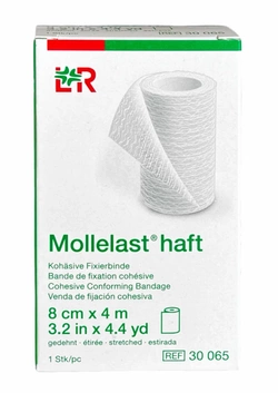 Bandaż kohezyjny podtrzymujący Mollelast® haft 8 cm x 4 m, 1 rolka