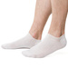Steven white ankle socks 100% cotton Sanitized non binding seamless