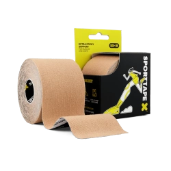 SPORTTAPE® Extra Sticky - Kinesiology Tape 5 cm x 5 m, beige