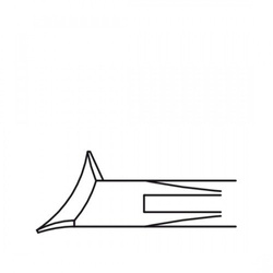 RUCK® - Podologiczne cążki czołowe, matowe 11 cm