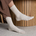 Steven non-binding seamless socks 100% cotton OEKO-TEX ribbed