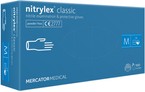 nitrylex® bezpudrowe rękawice nitrylowe niebieskie, M, 100 szt.