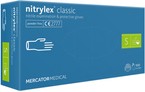 nitrylex® bezpudrowe rękawice nitrylowe niebieskie, S, 100 szt.