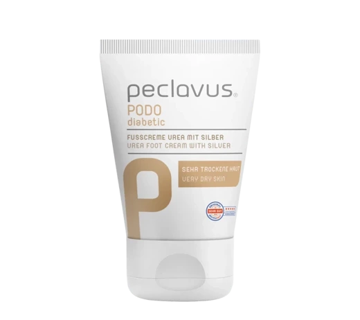 peclavus PODOdiabetic krem do stóp, mocznik + mikrosrebro, 30 ml