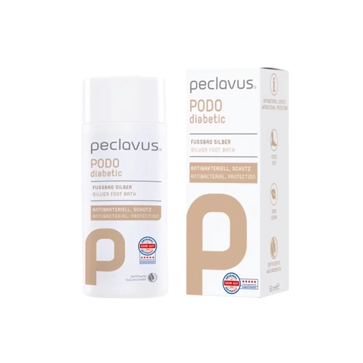 peclavus® PODOdiabetic kąpiel do stóp z mikrosrebrem, 50 ml