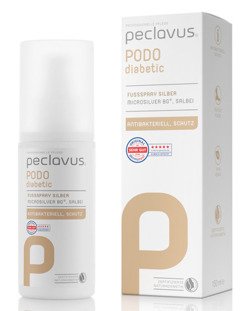 peclavus® PODOdiabetic spray do stóp z mikrosrebrem, 150 ml